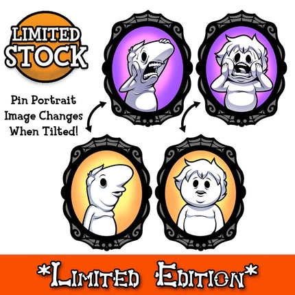 Chris and Zach Portraits - Lenticular Pin Set *LIMITED RUN*