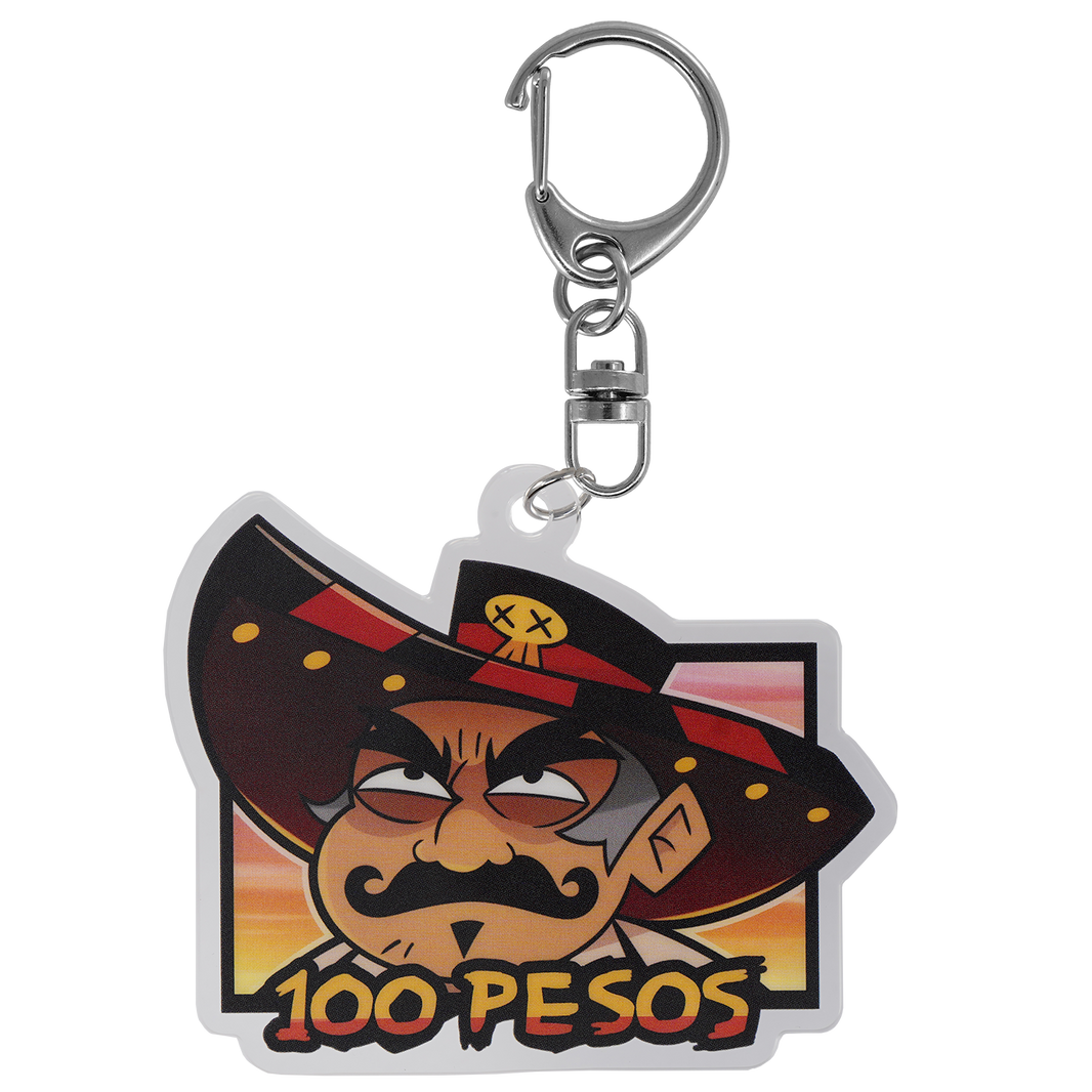 100 Pesos - Acrylic Keychain – Shark Robot
