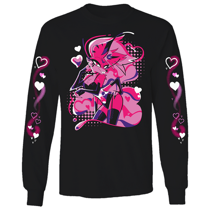 Long Sleeve Shirt - Bee - Valentines 24 w/Printed Sleeves *LIMITED RUN*