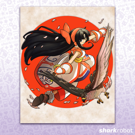 Ancient Ainu Warrior - Art Print