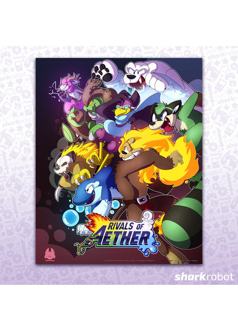 Rivals of Aether Wolfiisaur - Poster Print
