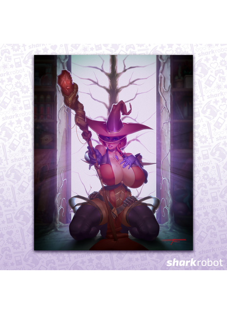 Sorceress Ruby Version A - Poster Print