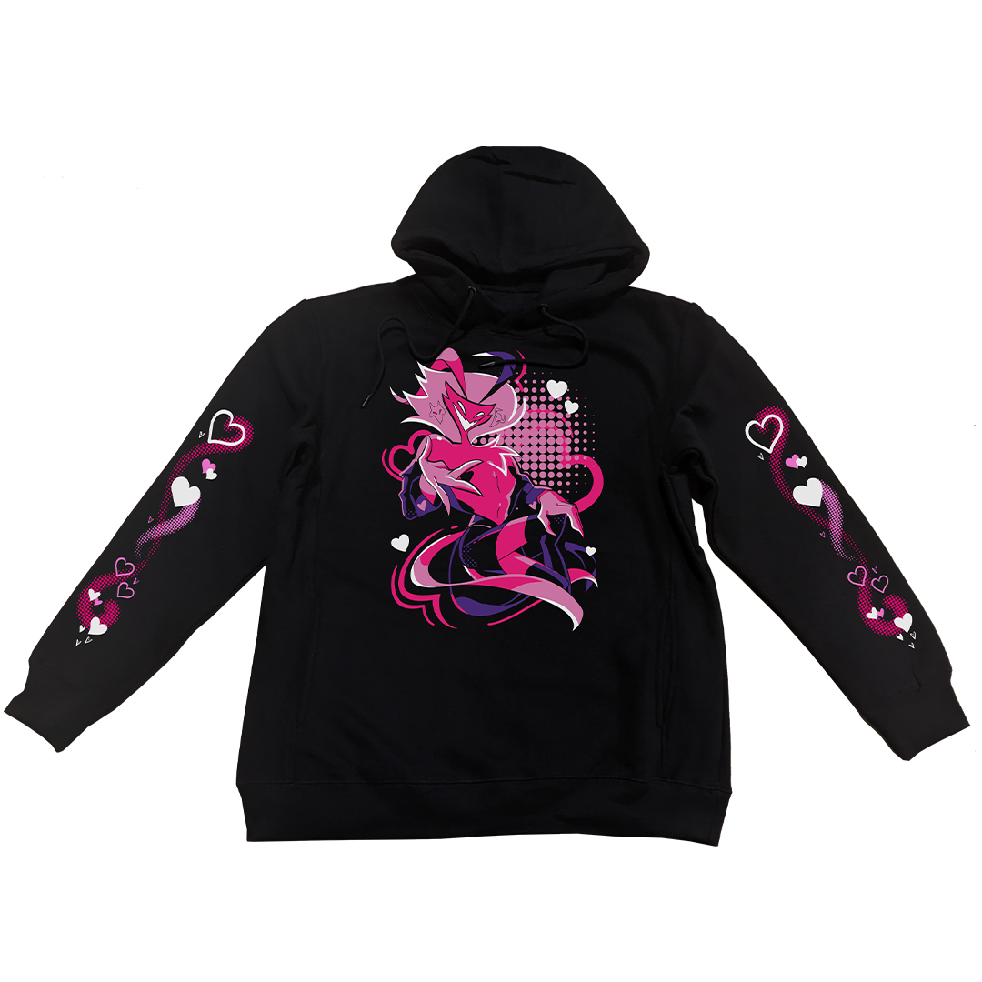 Pullover Hoodie - Ozzie - Valentines 24 w/Printed Sleeves *LIMITED RUN*