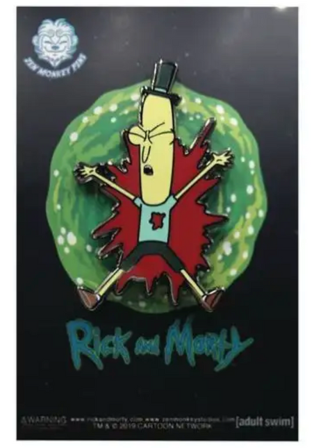Rick and Morty Poopy Butthole Shot Pin *LAST CHANCE*