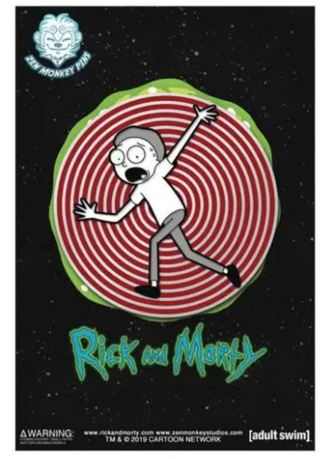 Rick and Morty Spinner Vortex Morty Pin *LAST CHANCE*