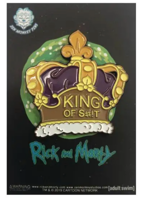 Rick and Morty Ricks Crown Pin *LAST CHANCE*