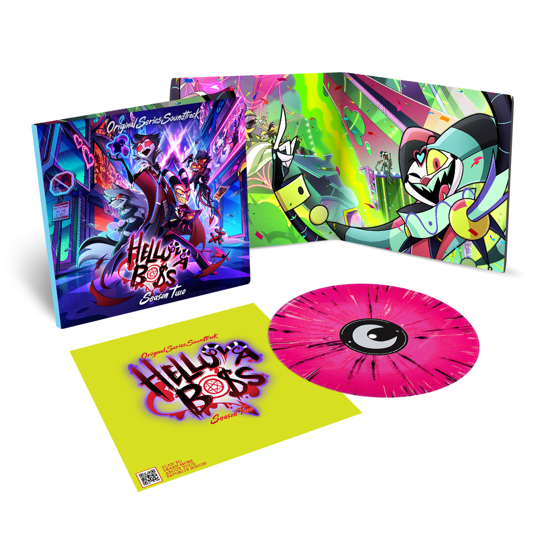 ヘルヴァボス レコード Helluva Boss: Season 2 (Original Soundtrack) - Pink Splatter Vinyl