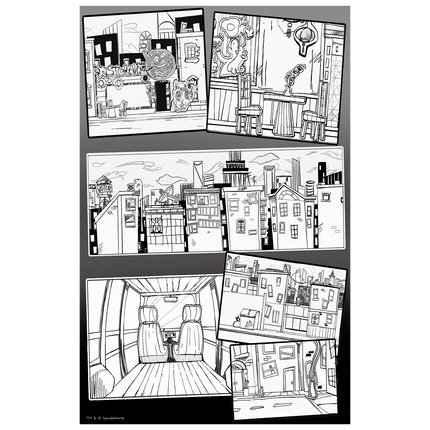Book Report Drawings Poster Print W/Sticker Sheet *LIMITED STOCK*