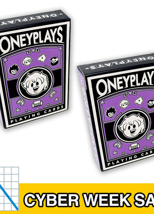 Oney Plays Playing Cards - 2 PACK BUNDLE *CYBER WEEK SALE*