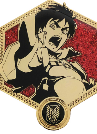 Attack on Titan Enamel Pin: Golden Series - Eren Yeager *LAST CHANCE*