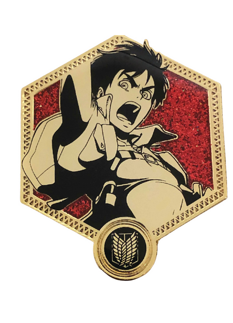 Attack on Titan Enamel Pin: Golden Series - Eren Yeager *LAST CHANCE*