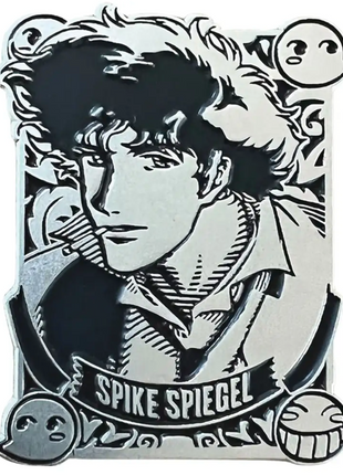 Cowboy Bebop Silver Badge Spike Pin *LAST CHANCE*