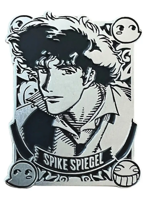 Cowboy Bebop Silver Badge Spike Pin *LAST CHANCE*