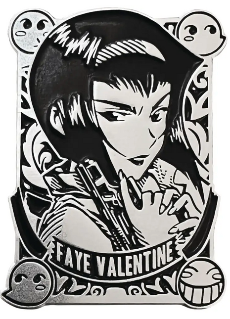 Cowboy Bebop Silver Badge Faye Pin *LAST CHANCE*