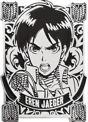 Attack on Titan Silver Badge Eren Pin *LAST CHANCE*
