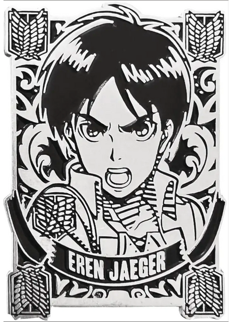Attack on Titan Silver Badge Eren Pin *LAST CHANCE*