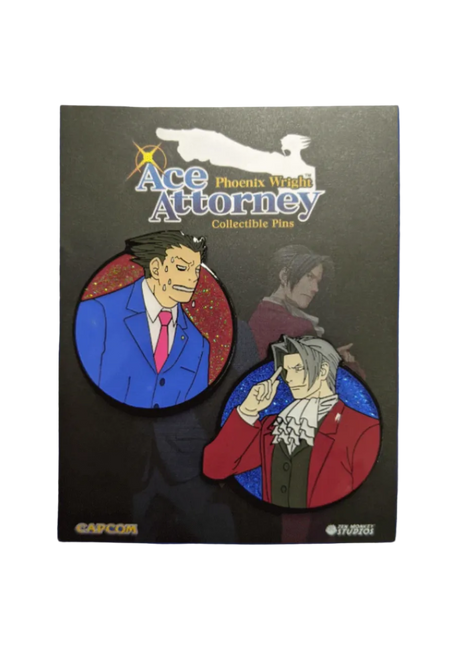 Miles Winning Pin Set - Ace Attorney Enamel Pin Set