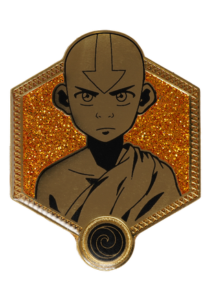 Avatar: The Last Airbender Enamel Gold Aang Pin *LAST CHANCE*