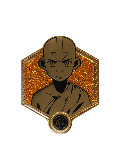 Avatar: The Last Airbender Enamel Gold Aang Pin *LAST CHANCE*