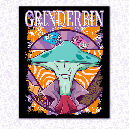 Adventure is Nigh  - Grinderbin Portrait Art Print