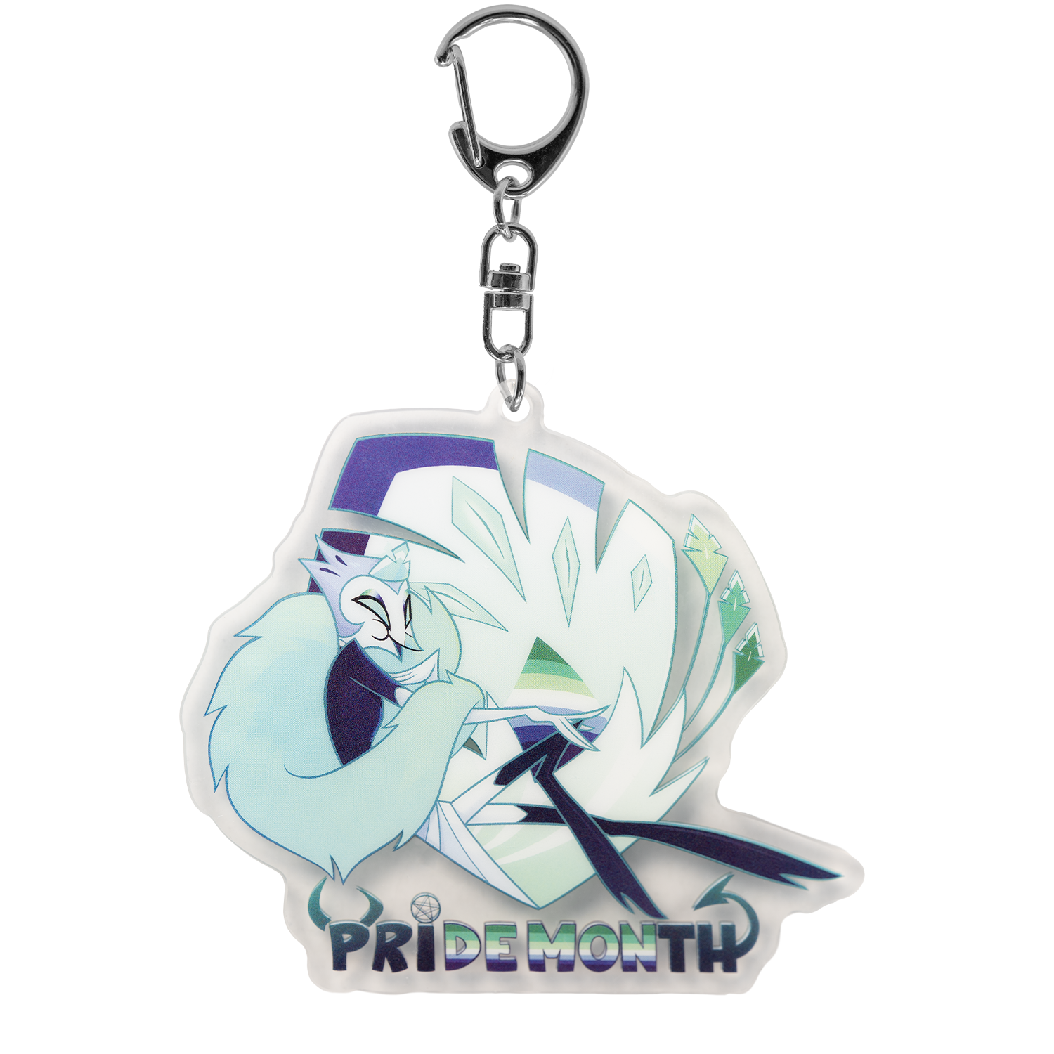 Andrealphus - Pride 2025 Acrylic Keychain – Shark Robot Andrealphus - Pride 2025 Acrylic Keychain – Shark Robot