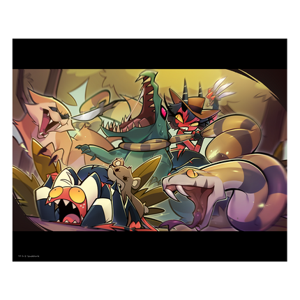 Animal Attack Poster Print *LIMITED RUN*