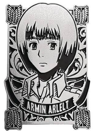 Attack on Titan Silver Badge Armin Pin *LAST CHANCE*
