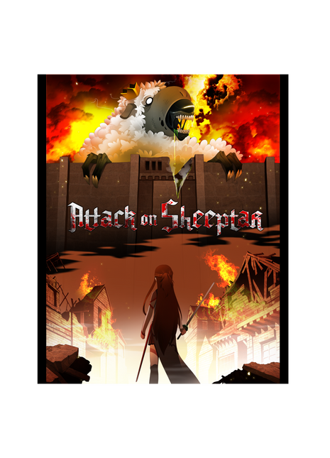 Attack on Sheeptar - Poster Print