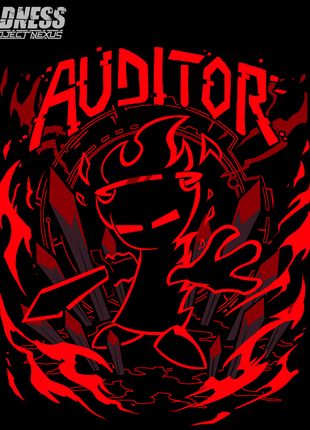 Long Sleeve Shirt - The Auditor w/Printed Sleeves  *LAST CHANCE*
