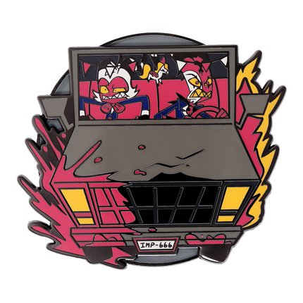 Blitz & Moxxie Driving - JUMBO Enamel Pin