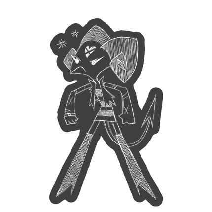 Sketchy Barbie Wire Car Decal *LIMITED STOCK*