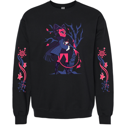 Crewneck Sweatshirt - Barbie Wire - Cozy Winter w/Printed Sleeves *PRE-ORDER*