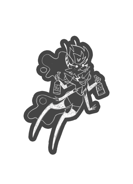 Sketchy Beelzebub Car Decal