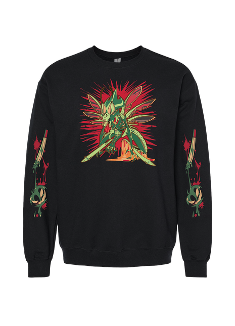 Crewneck Sweatshirt - Bee Halloween Slasher w/Printed Sleeves *LAST CHANCE*