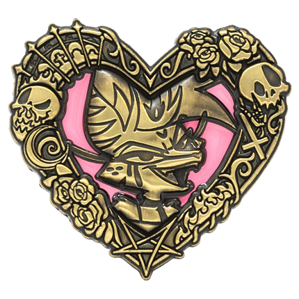Heart Frame Pin - Bee - Oversized 3D Enamel Pin *SALE*