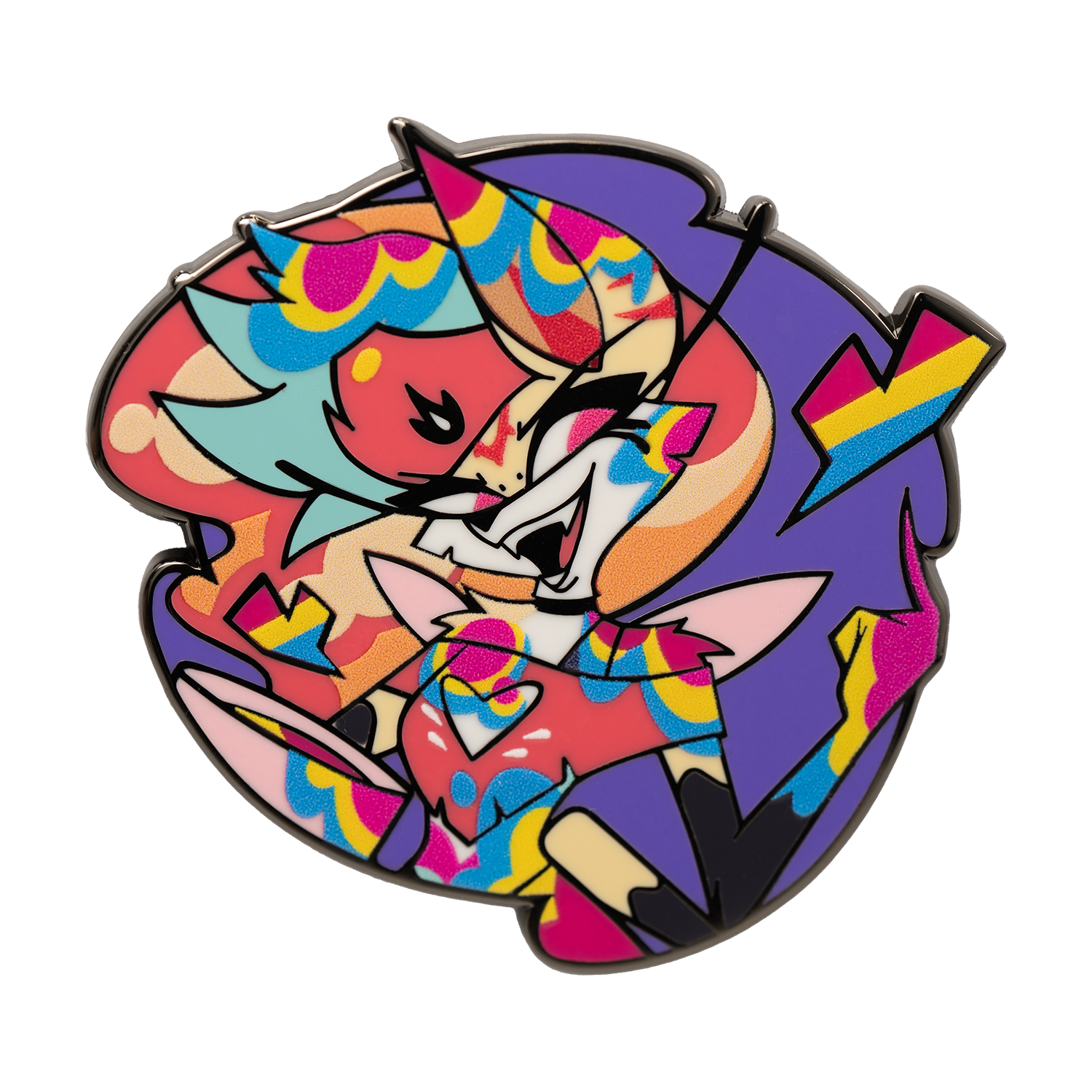 Beelzebub Pride 2025 Enamel Pin SALE Shark Robot beelzebub-pride-2025-enamel-pin-sale-shark-robot