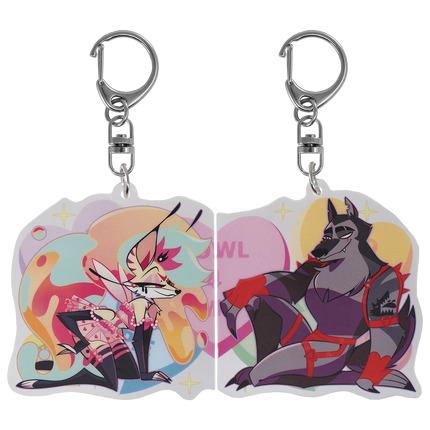 Bee x Vortex - Valentines 2025 Couple Magnet Acrylic Keychain *LIMITED STOCK