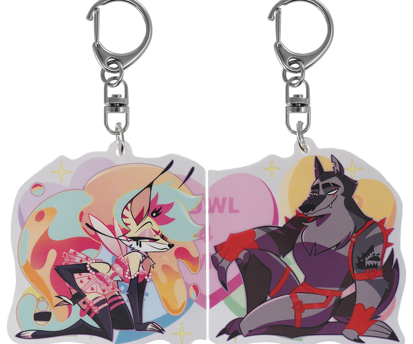 Bee x Vortex - Valentines 2025 Couple Magnet Acrylic Keychain