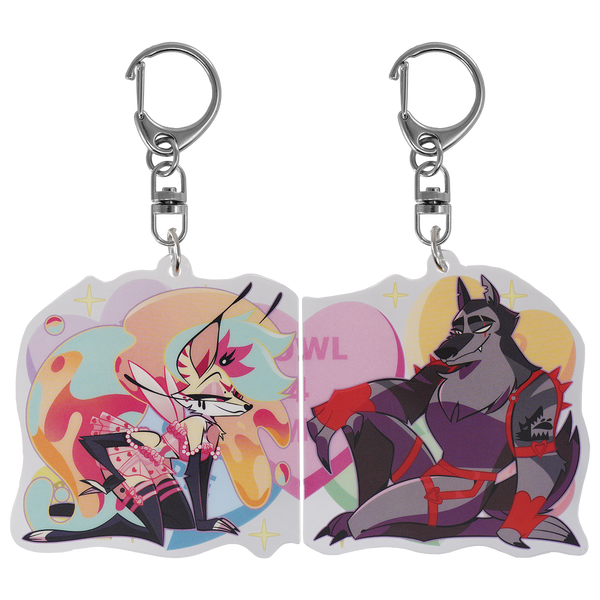 Bee x Vortex - Valentines 2025 Couple Magnet Acrylic Keychain Bee x Vortex - Valentines 2025 Couple Magnet Acrylic Keychain