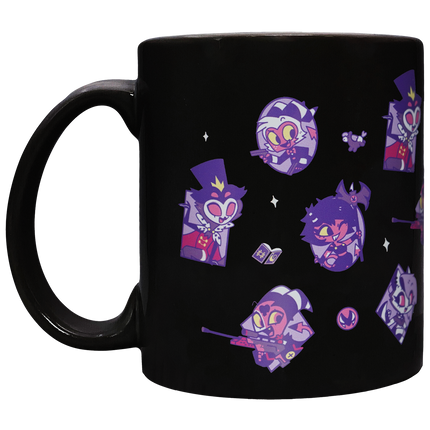 Helluva Boss Pattern Black Mug *LIMITED STOCK*