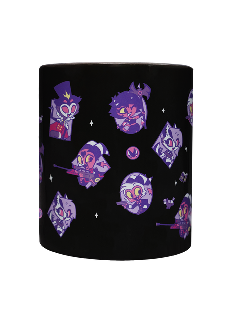 Helluva Boss Pattern Black Mug *LIMITED STOCK*