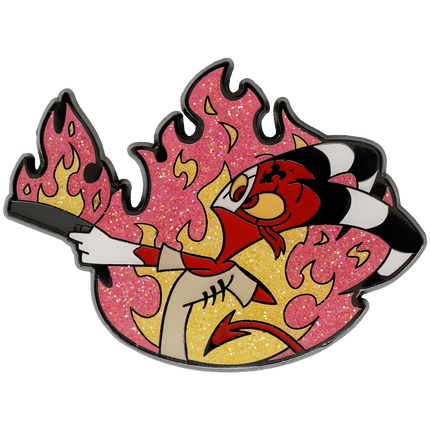 Breakfast Blitz - Glitter Enamel Pin