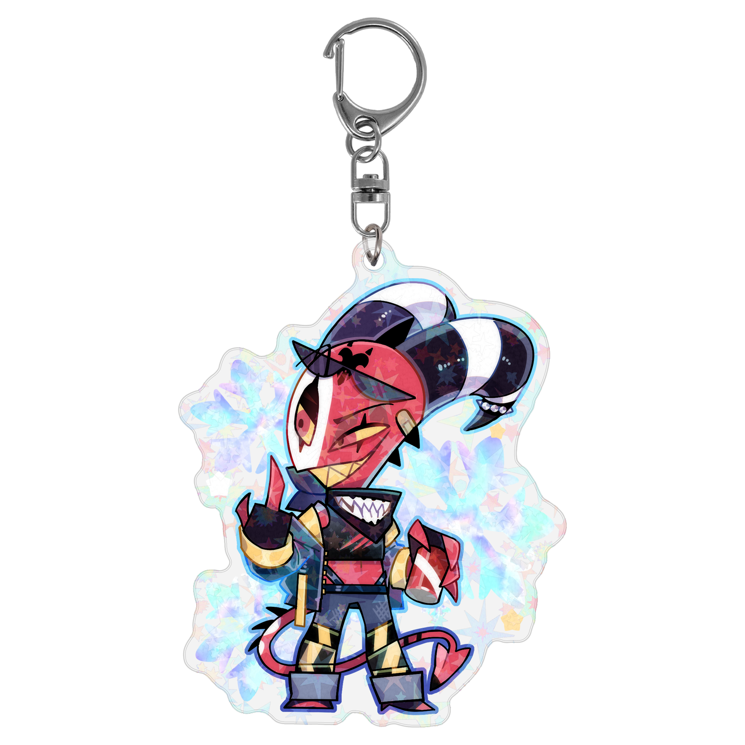 Blitz - Cozy Winter - Holographic Keychain *LIMITED STOCK* – Shark Robot