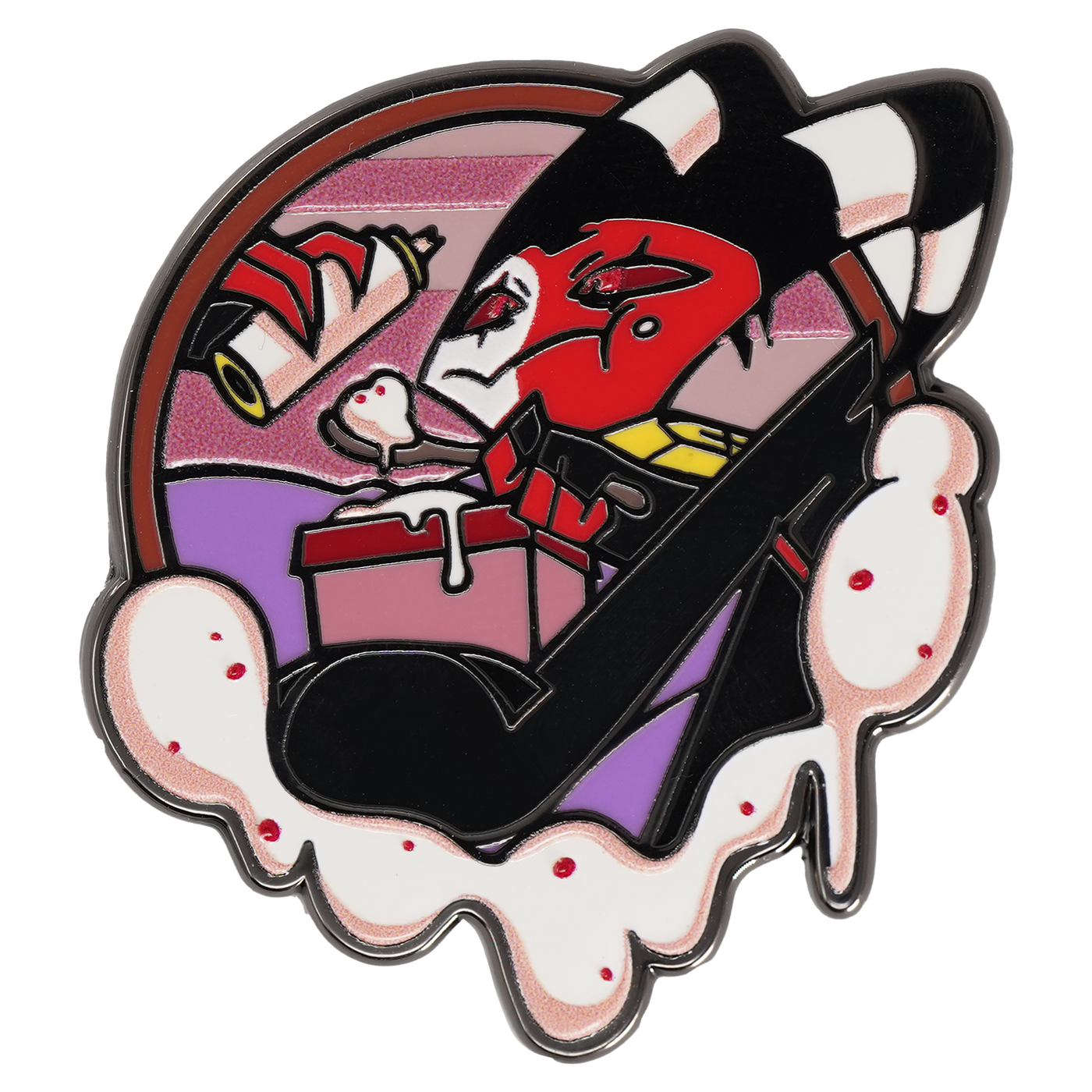 Ice Cream Blitz Enamel Pin – Shark Robot