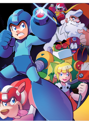 Blue Bomber Back in Action - Poster Print