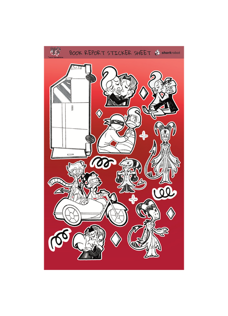 Book Report Drawings Poster Print W/Sticker Sheet *LIMITED STOCK*