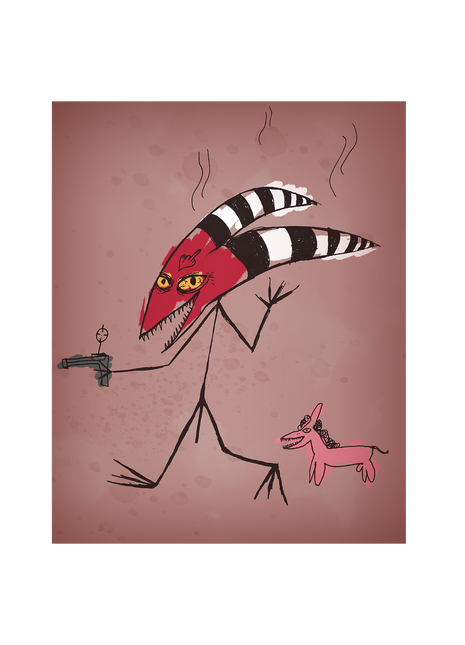 Brandon's Blitz Drawing Poster Print *LAST CHANCE*