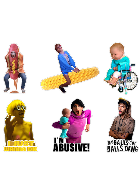 Brandon Rogers - 6 Pack Sticker Set