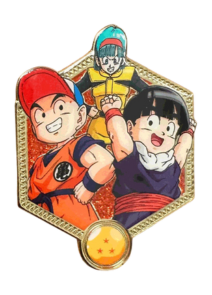 Golden Series 2: Krillin, Bulma, and Gohan - DBZ Pin