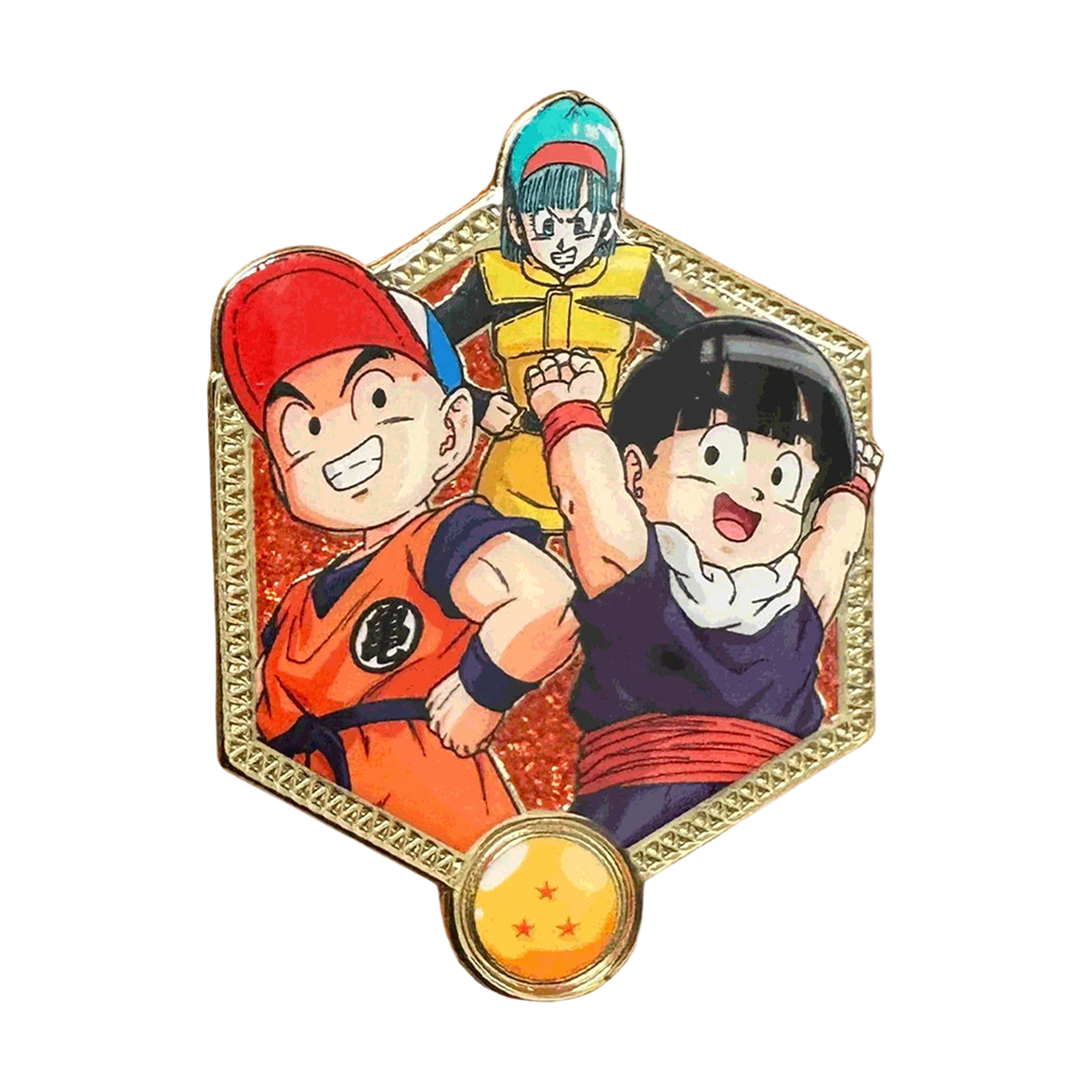 Golden Series 2: Krillin, Bulma, and Gohan - DBZ Pin – Shark Robot